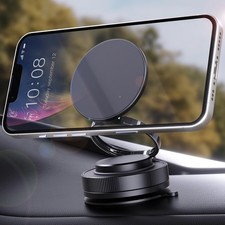 2025 Upgraded Car Phone Holder for Magsafe, 360  Adjustable 2500gf Black