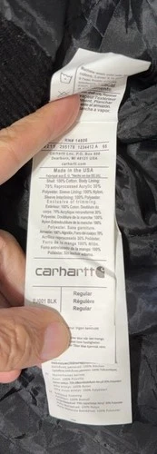 Reworked Carhartt Patchwork Corduroy Jacket S Brown Olive Colorblock Quilted image 6