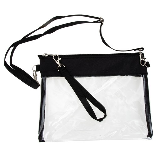Stylish Crossbody Bag with Removable Shoulder Strap Transparent PVC Handbag - Picture 4 of 20