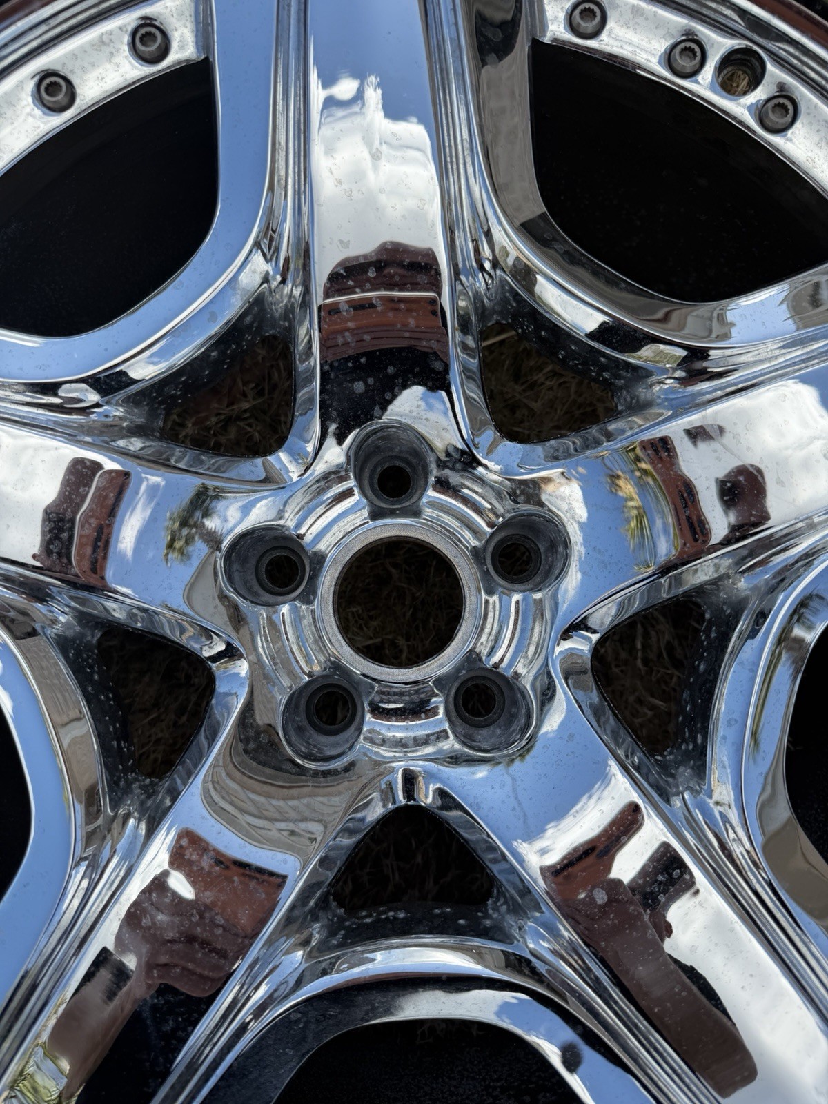 Set Of 4 Chrome Factory Bentley Wheels OEM Mulliner 21 inch GTC