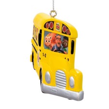 Kurt Adler Cocomelon Yellow 2.375in, Non-personalized Bus Ornament