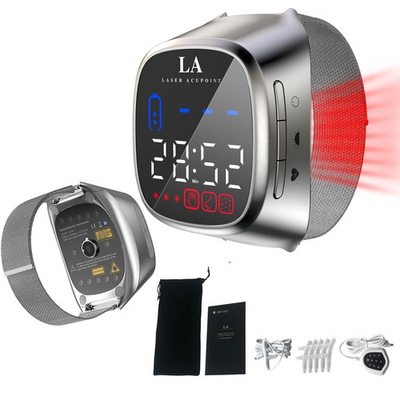 #ad Red Light Laser Therapy Wrist Watch Device for Hypertension Lower Blood Pressure $105.05
