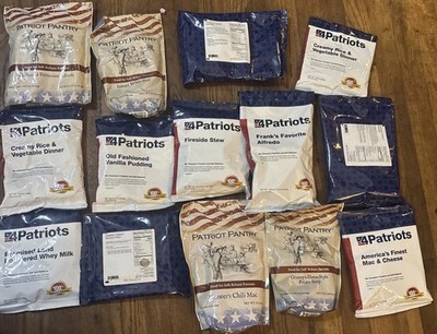 4Patriots Emergency Food Supply Survival Kit Freeze Dried 108 Servings 14 Packs
