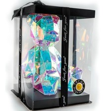 LED Colorful Teddy Bear Night Light Bedside Lamp W USB Plug