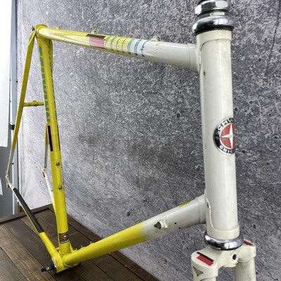 Vintage Schwinn Prelude Road Bike Frame 64cm Columbus Steel Yellow