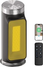 1500W Smart Electric Space Heater WiFi/App Control Remote 24H Timer 5 Modes