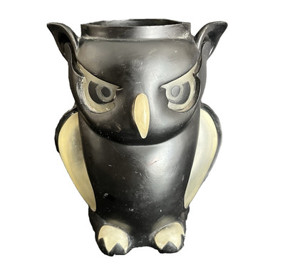 Vtg Illuminations Halloween Scary Owl Lantern Resin Globe ONLY Fall