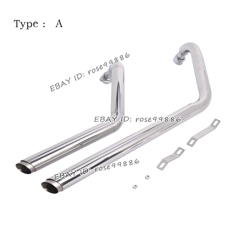 Tubo de cabezal silenciador sistema de escape completo para Honda Shadow 1100 VT1100C 1987-1996 Foto 3 de 4