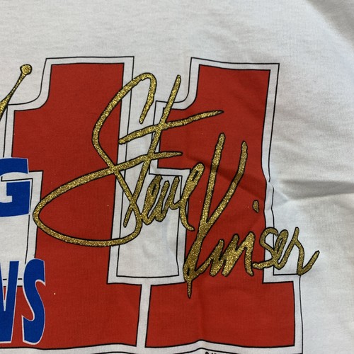 NWOT Vintage 90s Steve Kinser Racing Sprint Dirt Arizona Tee Shirt Mens XL Neon - Picture 10 of 10