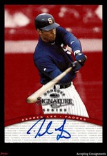 1997 Donruss Signature Series #NNO Derrek Lee ON CARD AUTO PADRES