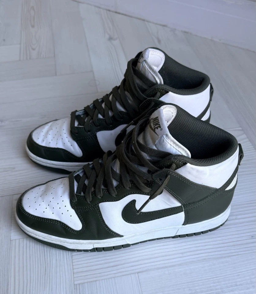 Nike Dunk High Retro Trainers Cargo Khaki Size UK 7, photo 4 of 5