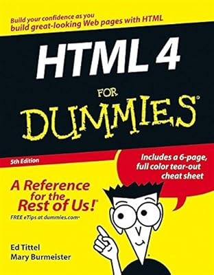 HTML 4 For Dummies, Tittel, Ed & Burmeister, Mary, Used; Very Good Book