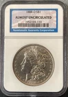 1888-O Morgan Silver Dollar NGC Almost Uncirculated