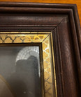 Antique Victorian Mourning Hair Wreath Art Shadow Box Woven Hairwork Framed — photo 8