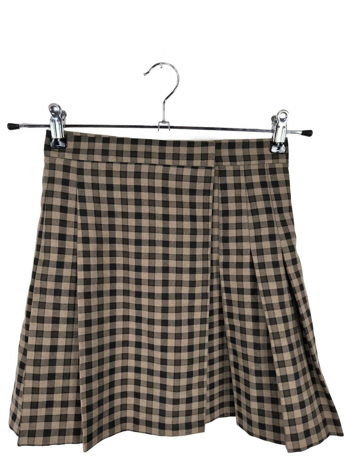 ASOS DESIGN Falda cruzada Mujeres Falda Talla EU 32 marrón-negro elegante