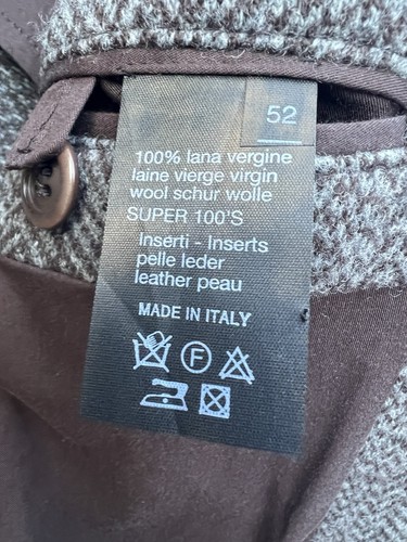 $1,500 Bertolo (Made in Italy) 100% Virgin Wool Mens Blazer Pocket Jacket RARE - Picture 5 of 6