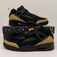 Nike Air Jordan Spizike Low Thunder Negro Amarillo Zapatos IQ9368-010 Hombres Talla NUEVO