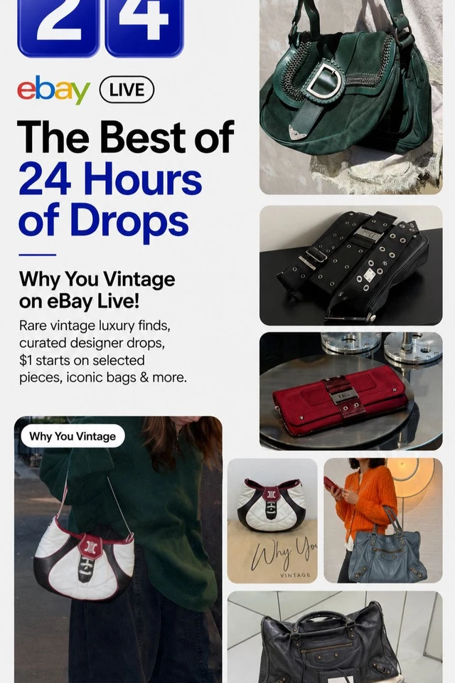 WHY YOU VINTAGE | LUXURY VINTAGE Live now!✨$1 starts & Penny Drop