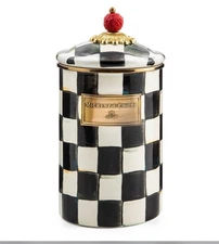 MacKenzie-Childs Courtly Check Canister, New