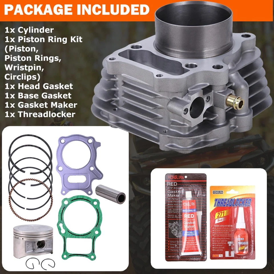 Kit de junta de pistón de cilindro 330cc diámetro grande para Honda Sportrax TRX300EX 1993-2008 Foto 3 de 4