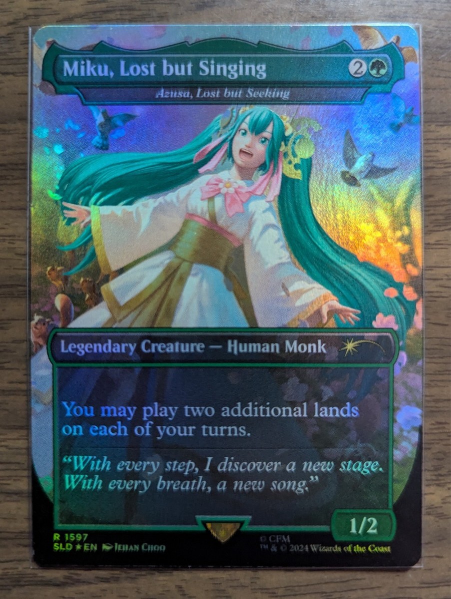 MTG Miku, Lost but Singing- Azusa, Lost but Seeking Rainbow Foil