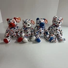 Lot Of 4 Vintage Ty Beanie Babies Patriotic New With Tags incl. Red, White, Blue