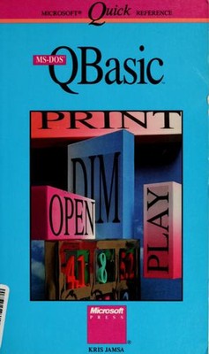 Microsoft Quick Reference MS Dos QBA Paperback Kris A. Jamsa