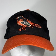 Vtg Outdoor Cap Baltimore Orioles Black  Orange MLB Snapback Hat