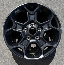SINGLE 17 INCH WHEEL/RIM JEEP WRANGLER 2020-2024 GENUINE OEM MATTE BLACK 9282