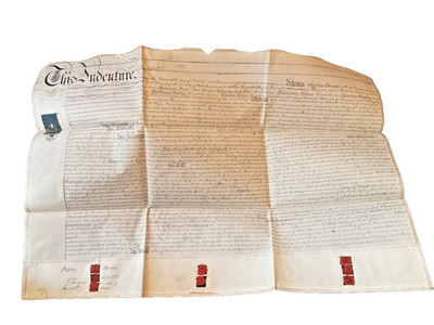 Victorian Vellum Indenture: 1869 Bouch Constable & Fern Myton Kingston on Hull