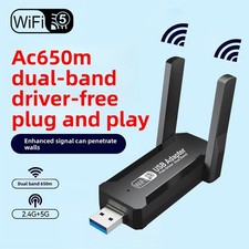 WiFi 3.0 USB Adapter 1300Mbps Long Range AC1300 Dual Band 5GHz Wireless USB 3.0