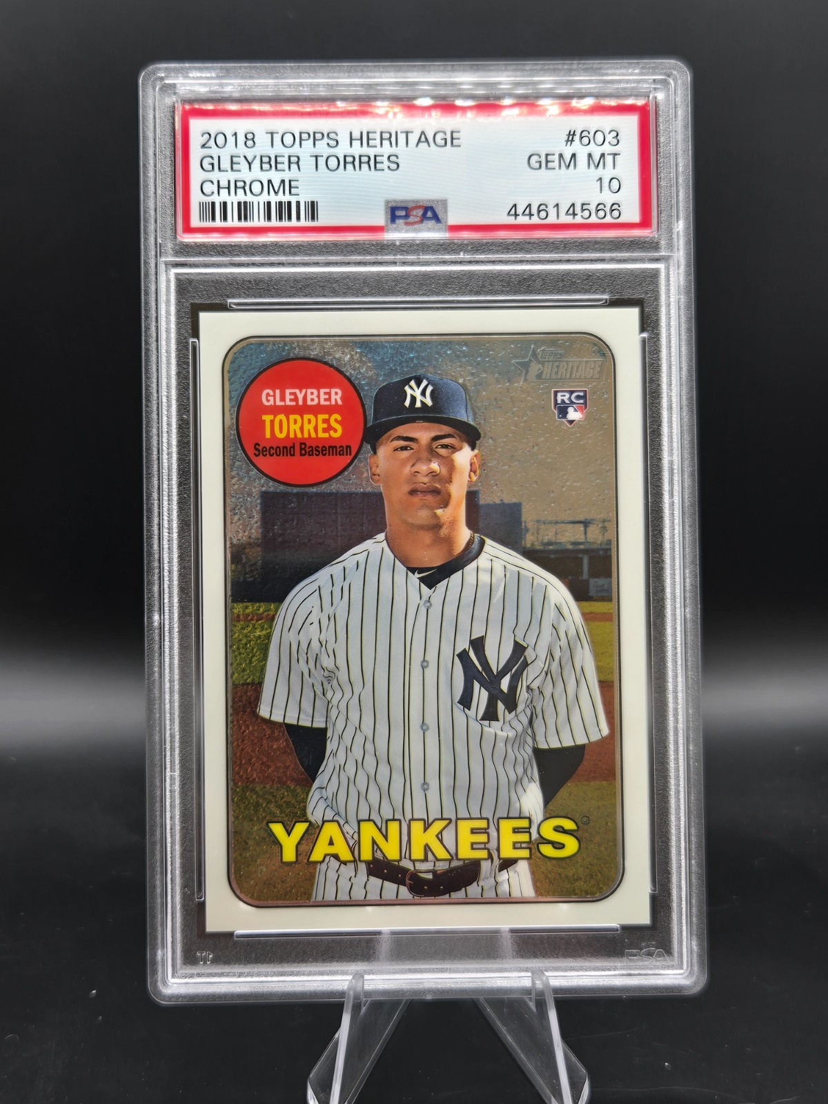2018 Topps Heritage High Number - Gleyber Torres #THC-603 Chrome /999 (RC)
