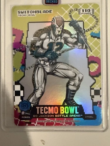Tecmo Bo Jackson Battle Arena Switchblade 80\'s Rad Steel Travis Hunter RD631