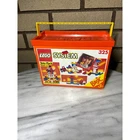 Vintage LEGO System 325 Basic Tote Pack 102 Pieces Orange Storage Case 1990s