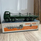 Vintage Dinky Super Toys 505 Foden Flat Truck Green With Chains Original Box VNM