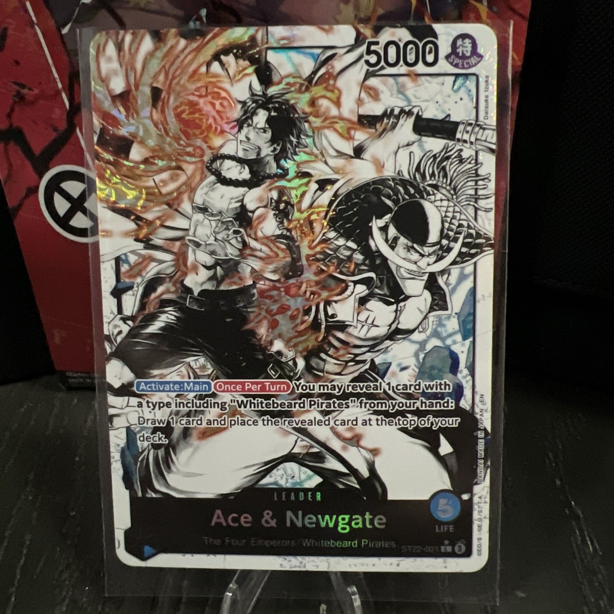 Ace and Newgate Leader ST22-001 [PAR] Parallel Starter Deck Promo
