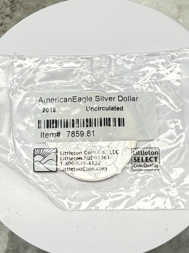 2018 Silver American Eagle BU 1 Coin 1 Oz $1 Dollar Uncirculated Brilliant Mint