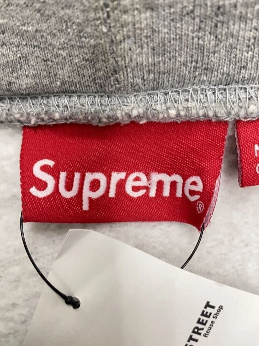 Felpa Supreme con cappuccio 23FW manica arco XXL cotone grigio usata
