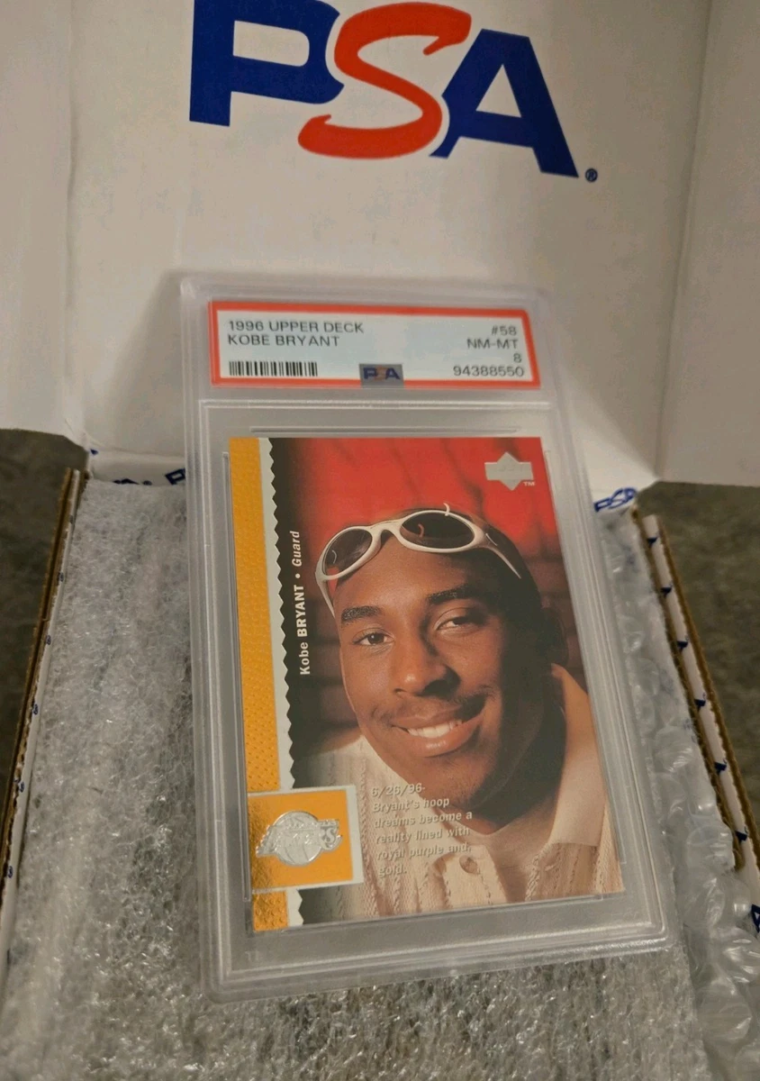 Kobe Bryant Basketball Grade 8 Rookie Sports Trading Cards