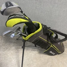 Top Flight Junior Golf Club Set LEFT HAND Black/Neon Green Youth Kids w/Bag READ
