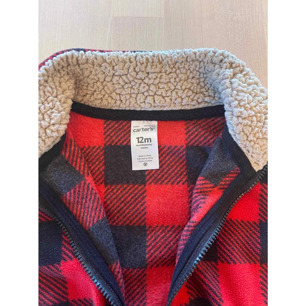 Carter's buffalo deals plaid vest