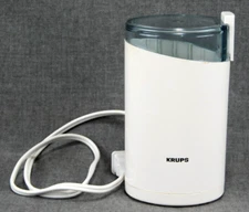 KRUPS F-203 Fast Touch Electric Coffee and Spice Grinder, White