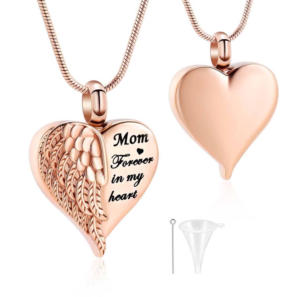 Cremation Jewelry for Ashes-Forever in My Heart Urn Pendant Necklace for  Mom USA