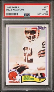 1982 TOPPS #67 OZZIE NEWSOME BROWNS HOF PSA 9 