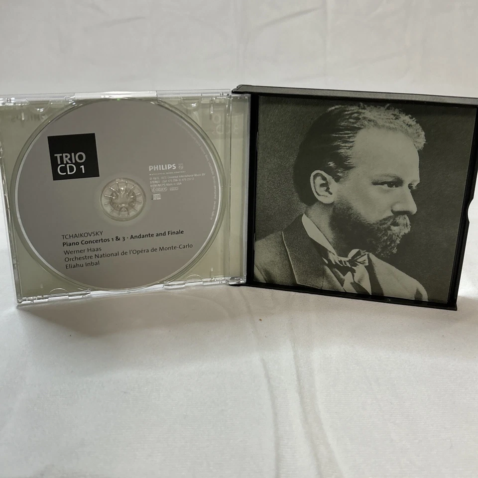 TCHAIKOVSKY Complete Concertos 3 CD SET Philips HAAS Piano ACCARDO Violin INBAL - Image 2 of 4