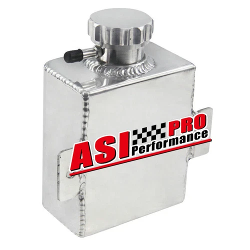 Aluminum 1235ml Overflow Tank Bottle Coolant Expansion Catch Can Tank Billet Cap - Picture 3 of 11