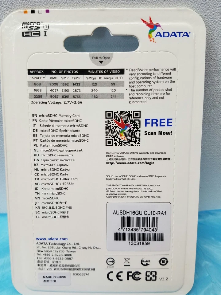 ADATA 16GB,64GB Class 10 MicroSDHC Card with Adapter UHS-I - Image 2 of 4