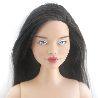 Repainted Curvy Barbie doll OOAK face repainting