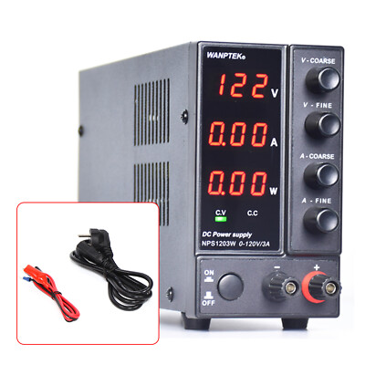 0-120V DC Labornetzgerät Regelbares AC Trafo Netzgerät Labornetzteil 3A 360W NEU