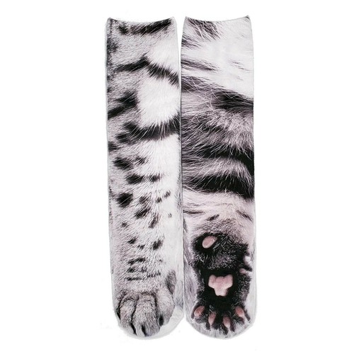 Funny Unisex Adult Kids Elastic Sock Animal Paw Feet Crew 3D Print Foot Socks UK - Picture 37 of 39